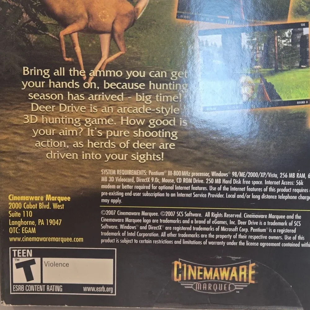 Deer Drive Pc Cd Rom Hunting Season Has Arrived SEALED